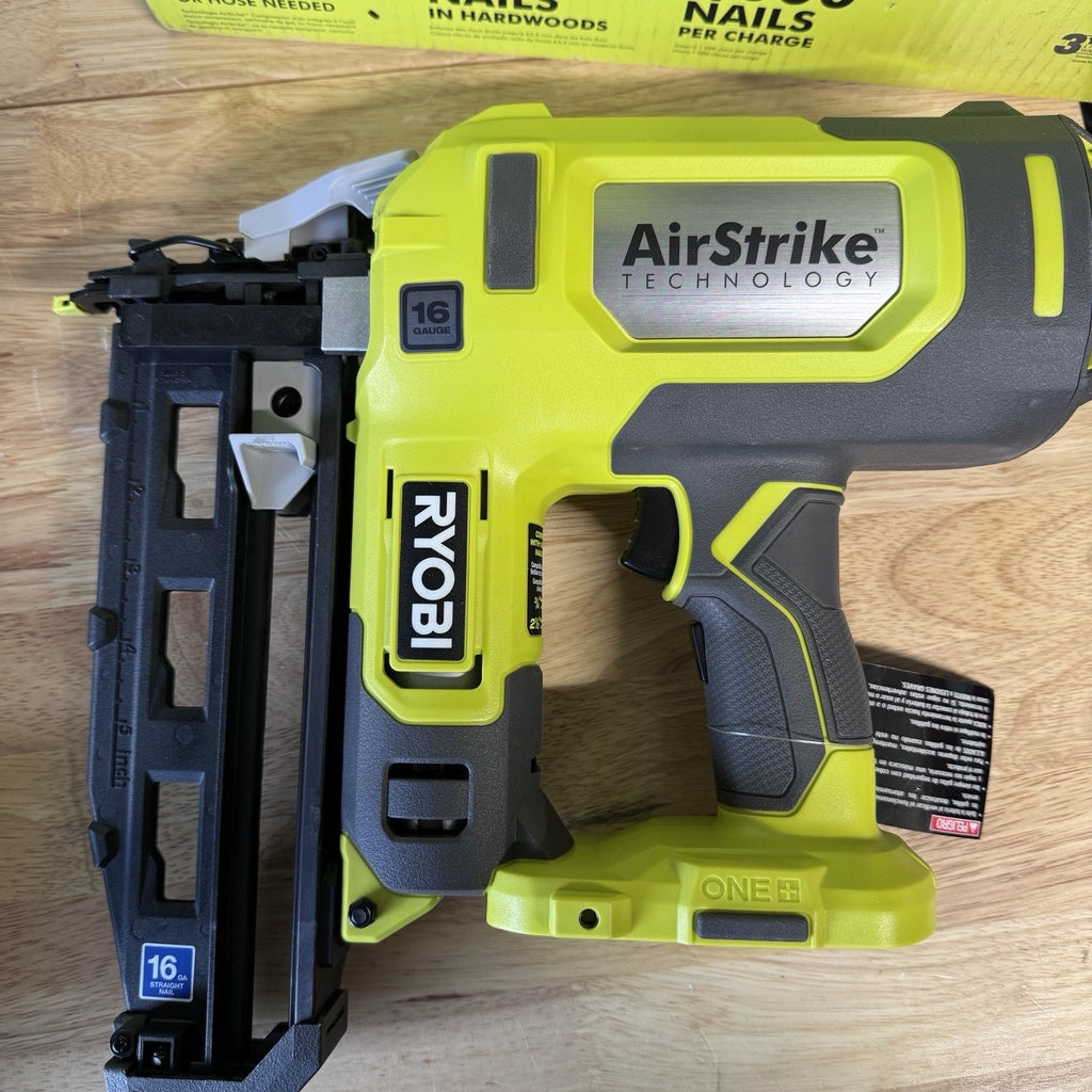 Ryobi ONE+ 18V 16-Gauge Cordless AirStrike Finish Nailer (Tool Only)