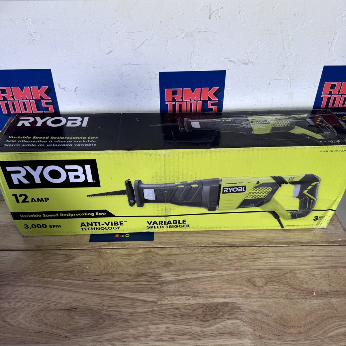 Ryobi RJ1861V CORDED 12 Amp Reciprocating Saw Variable Speed Open Box