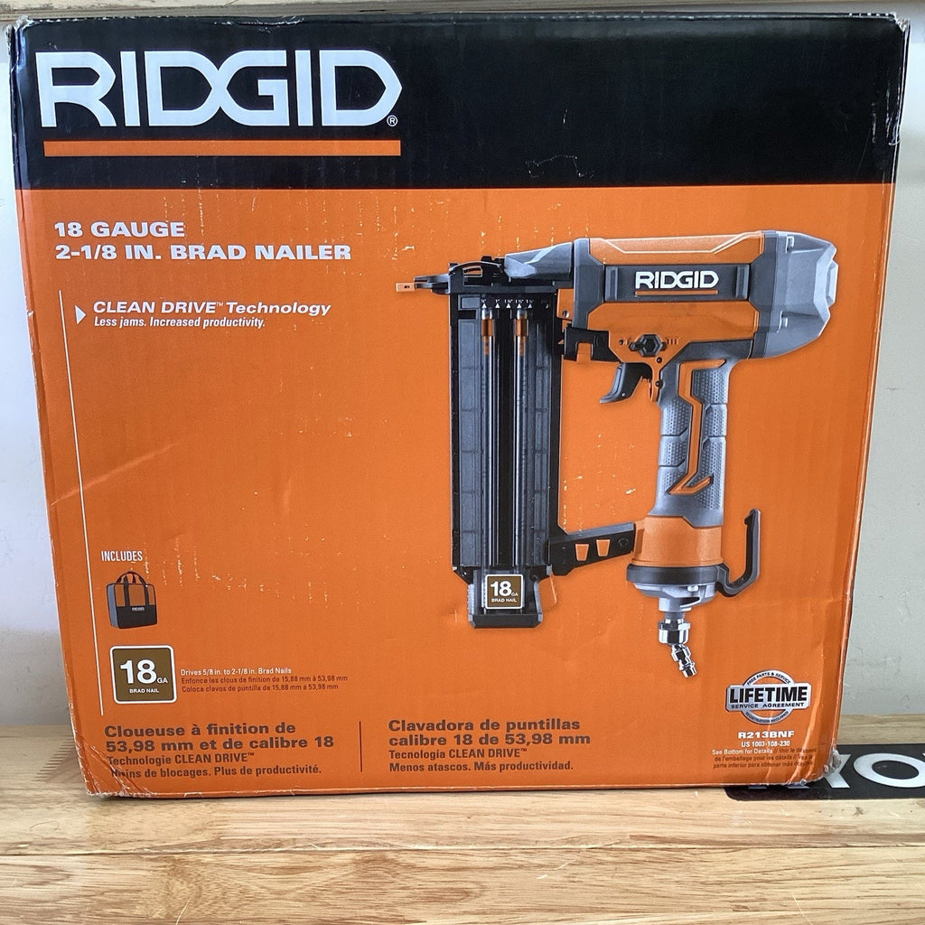 RIDGID R213BNF Brad Nail Gun
