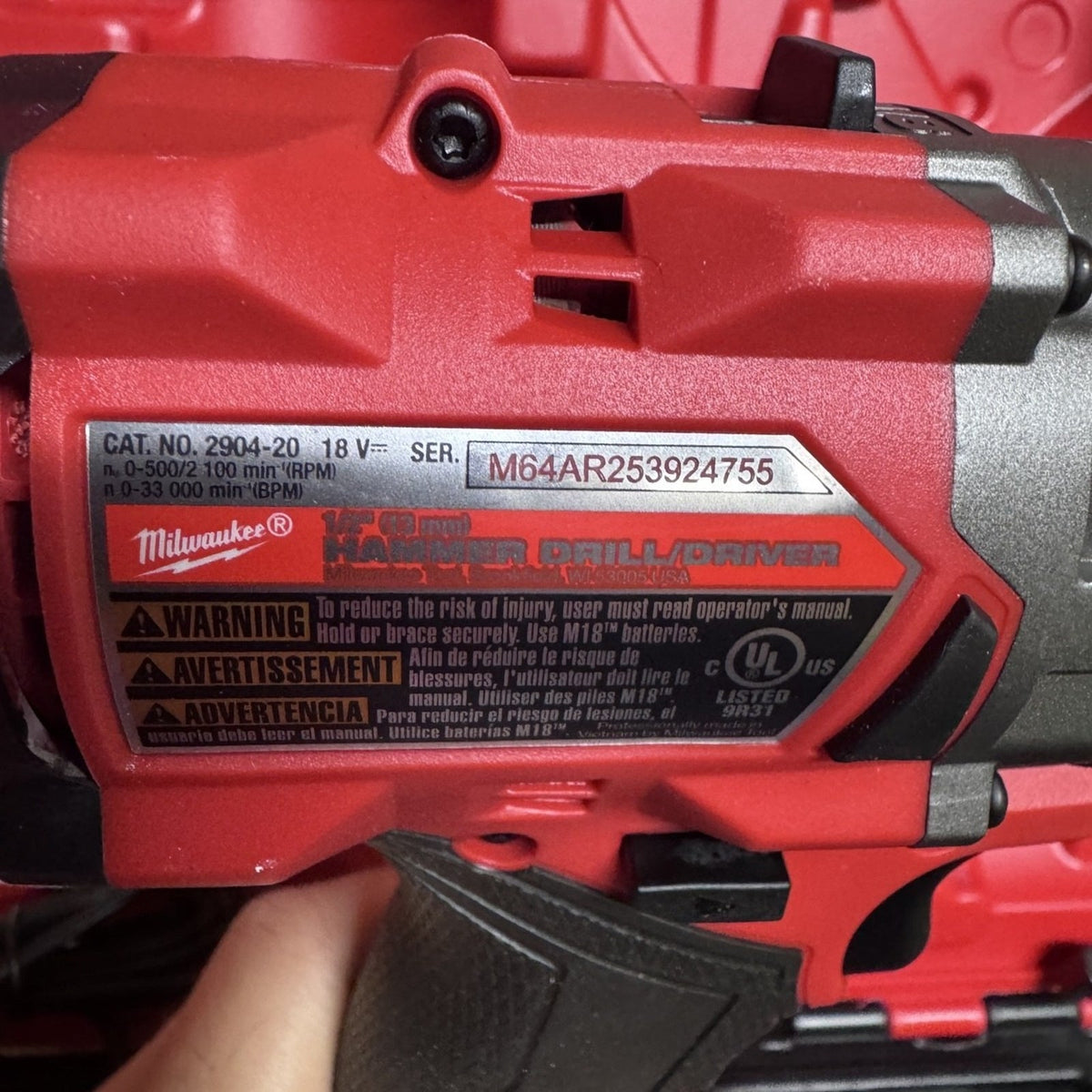 Milwaukee 3697-22 M18 FUEL Hammer Drill Impact Driver Kit 2x XC 5.0 Batteries