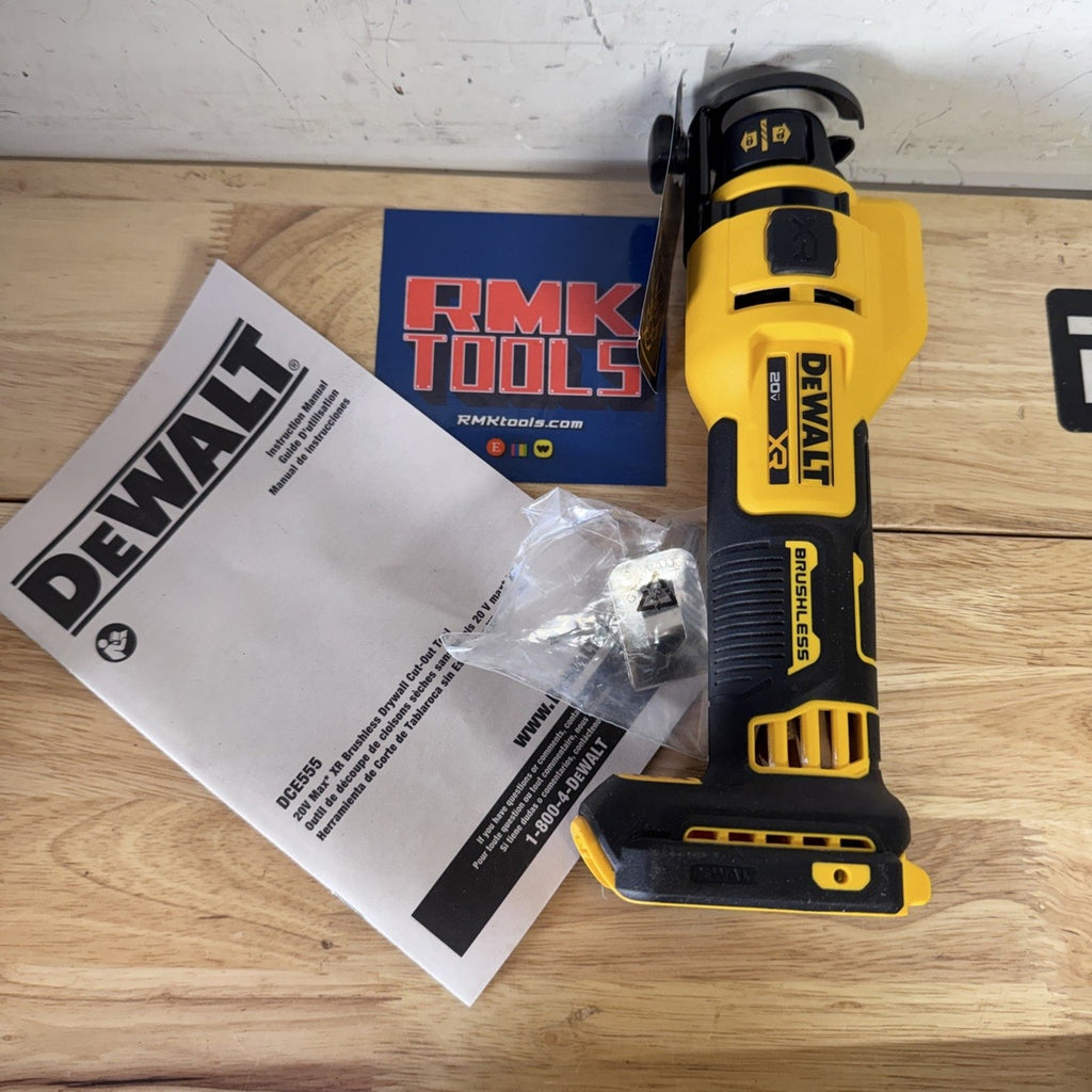 DeWalt DCE555 20V MAX XR Brushless Drywall Cut-Out Tool Tool Only Tested
