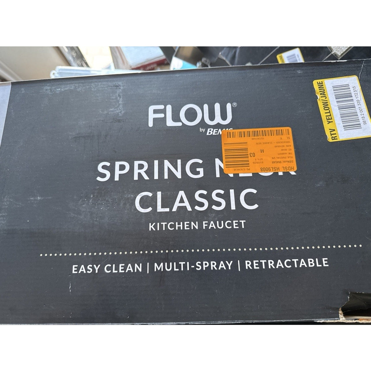 FLOW Spring Neck Kitchen Faucet Oil Rubbed Bronze Pull-Down - Open Box