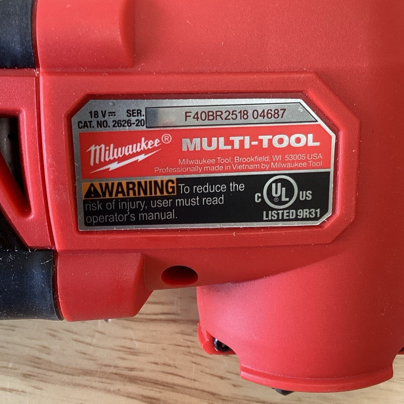 Milwaukee M18 18V Cordless Multi Tool (Tool Only)