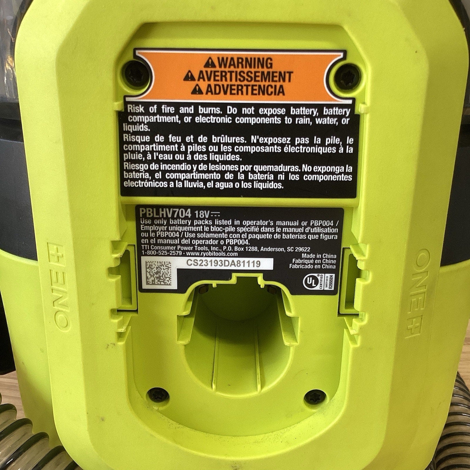 RYOBI ONEAND HP 18V Cordless SWIFTCLEAN MID Size SPOT Cleaner Tool ONLY