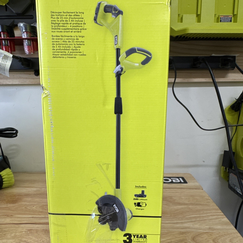 Ryobi Electric Cordless Edger Grass Lawn Reversible 18Volt Battery Charger P2310