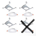 Halo 6 Inch 5-Color Selectable Baffle Downlight with Mounting Frame (3 Pack)