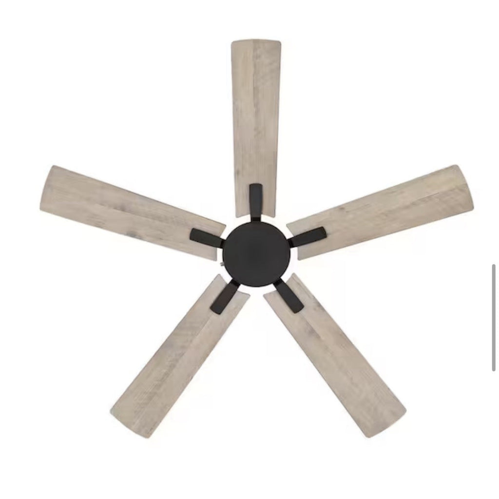 Hampton Bay Grantway 48 in. Indoor/Covered Outdoor Matte Black Ceiling Fan New