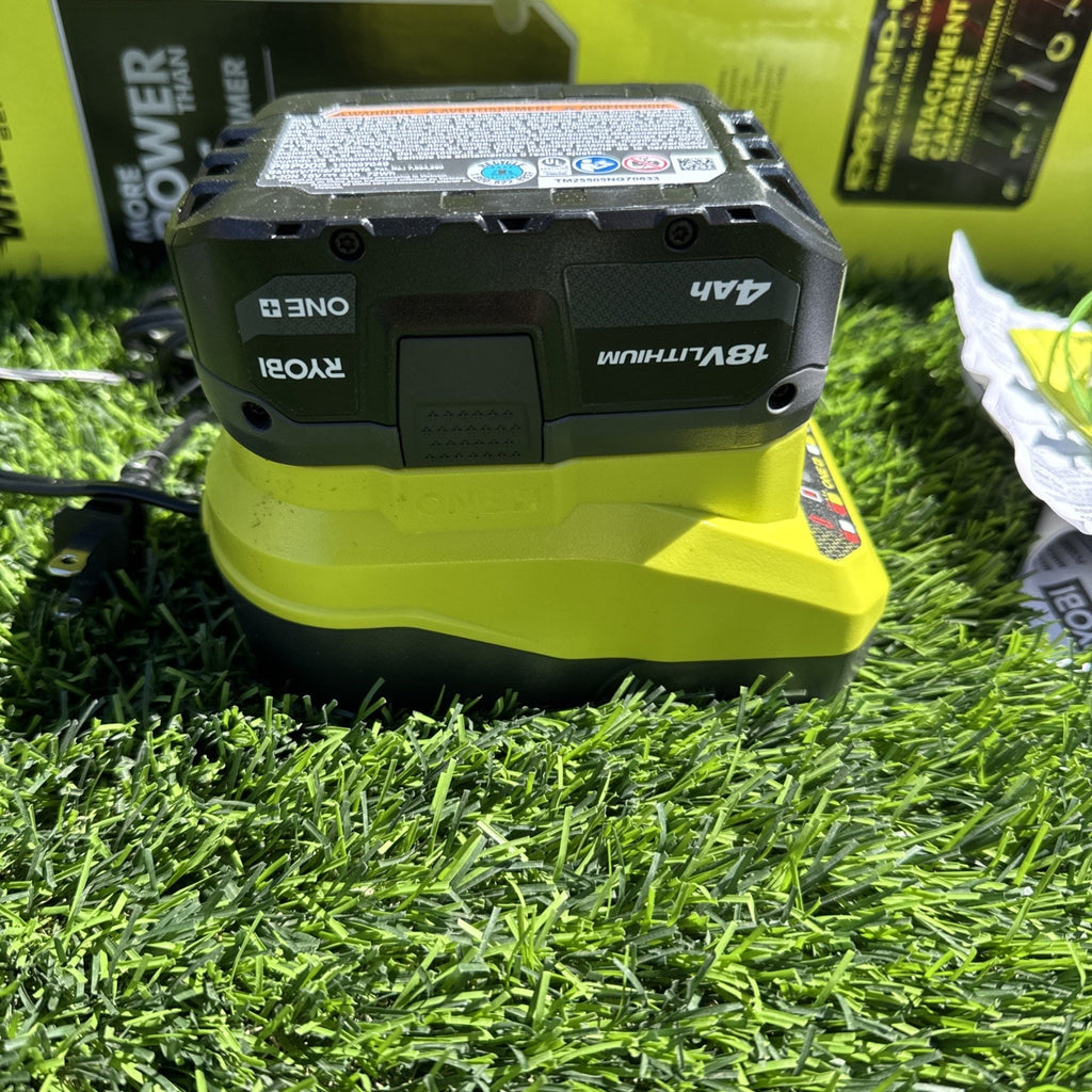 Ryobi HP 18V Brushless 15"Attachment Capable String Trimmer Kit w/4ah Battery