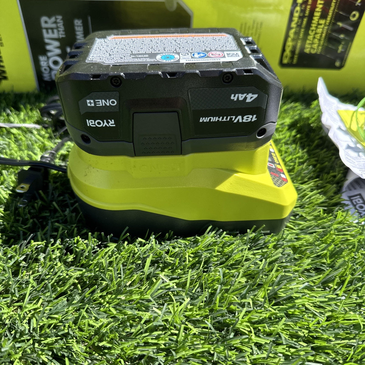 Ryobi HP 18V Brushless 15"Attachment Capable String Trimmer Kit w/4ah Battery