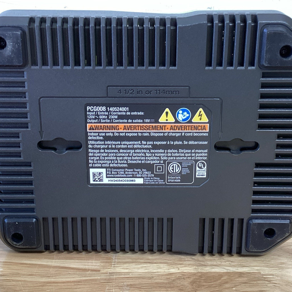 Ryobi One+ 18V 8A Rapid Charger Genuine OEM Model PCG008