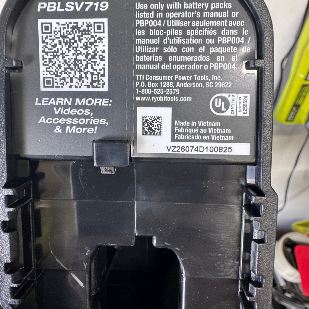 Ryobi PBLSV719K ONE+ HP 18V Stick Vacuum Kit 4.0Ah Battery Charger Tested