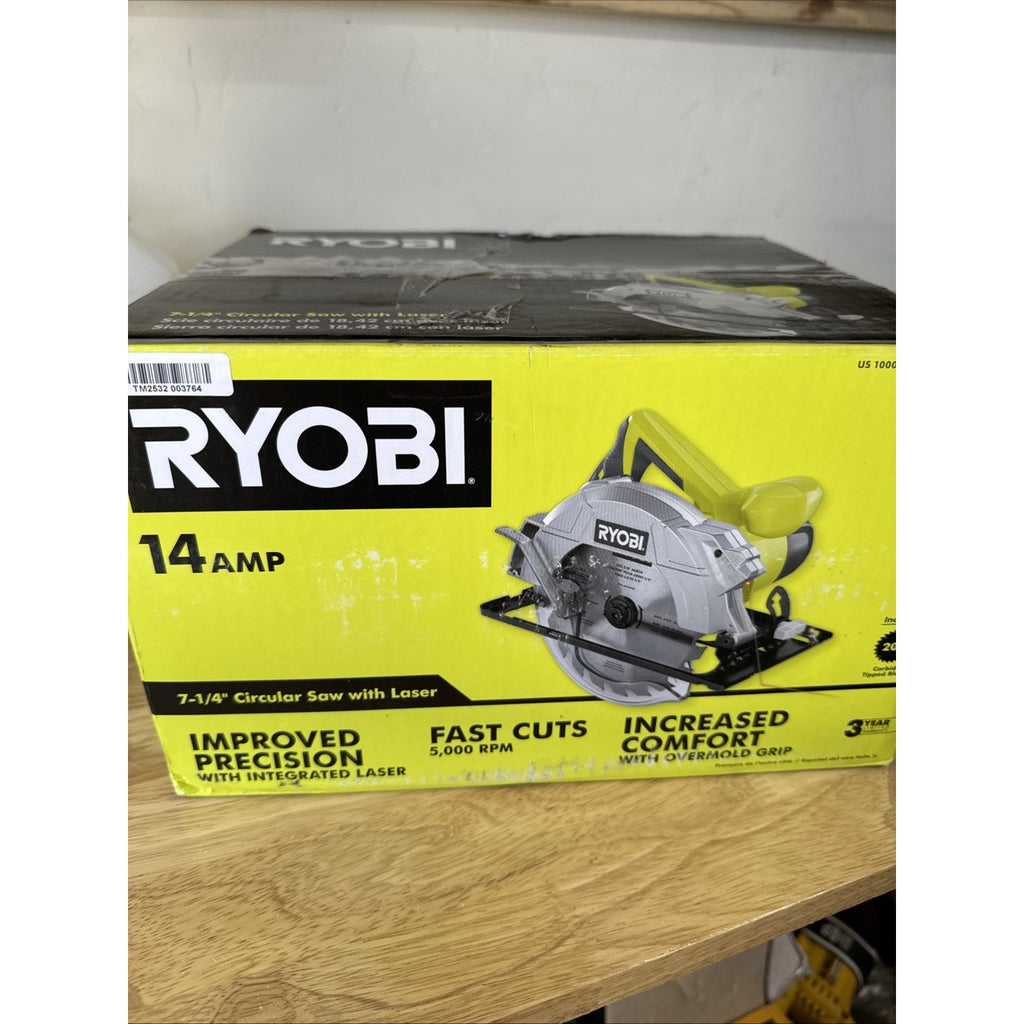 RYOBI CSB135L 7-1/4 in 14 Amp Circular Saw with Laser Guide Power Tool