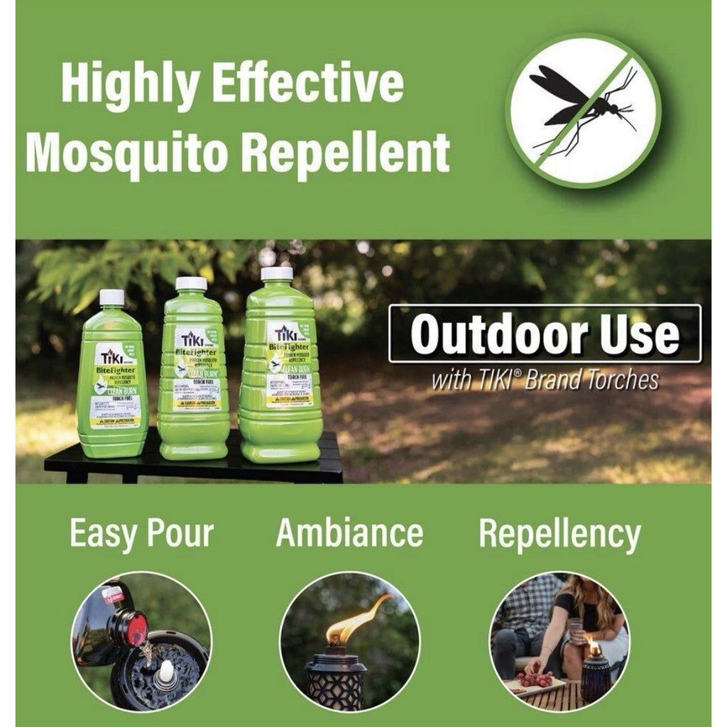 Tiki BiteFighter Torch Fuel 50oz Clean Burn Mosquito Repellent Oil Refill