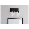 Hampton Bay DSHD19574V1 Regan 12.75 in 2-Light Matte Black Bathroom Vanity Light