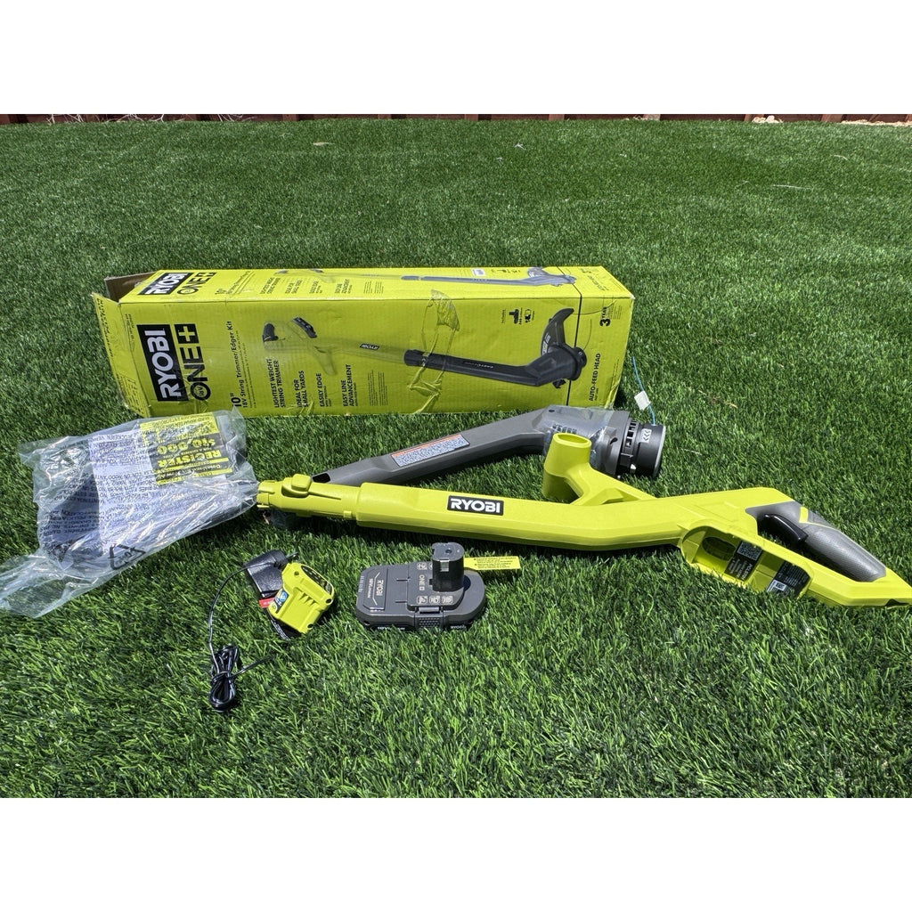 RYOBI ONE+ 18V 10 in. Cordless Battery String Trimmer/Edger with Battery