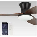 Tozing 40in. Smart Indoor Black Wood Fan